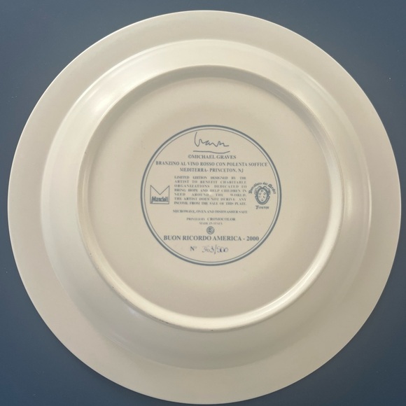 Michael Graves Limited Edition Branzino Plate - Picture 2 of 3